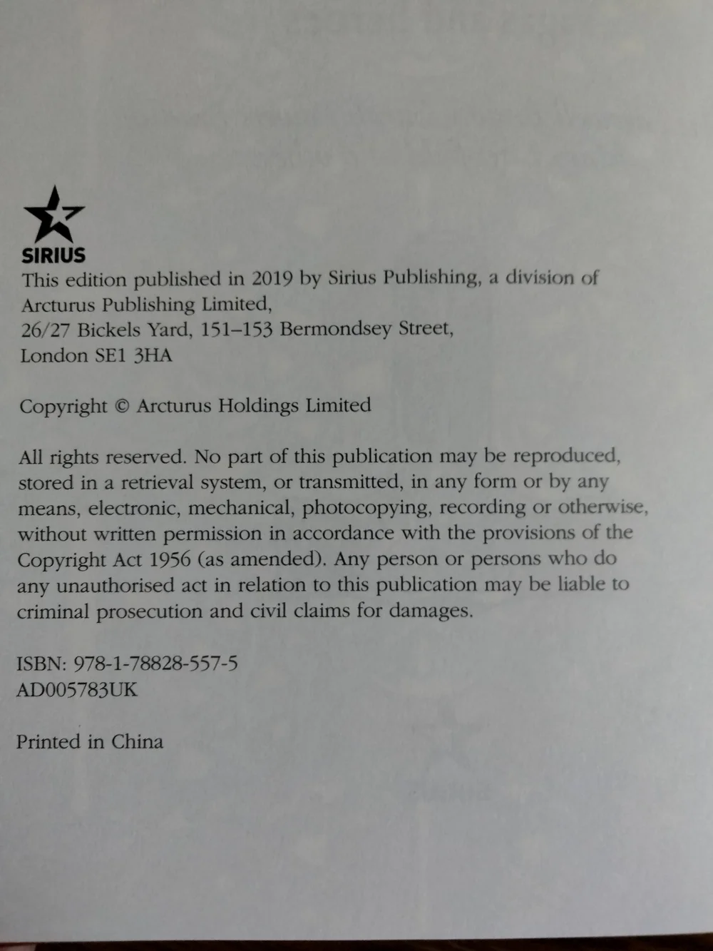 Norse Mythology Tales of the gods, sagas and heros. Published in 2019 by Sirius